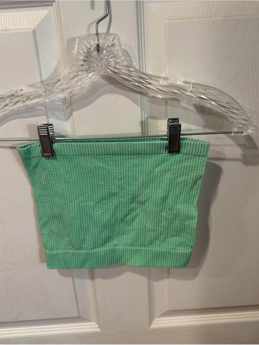 Women’s green tube top